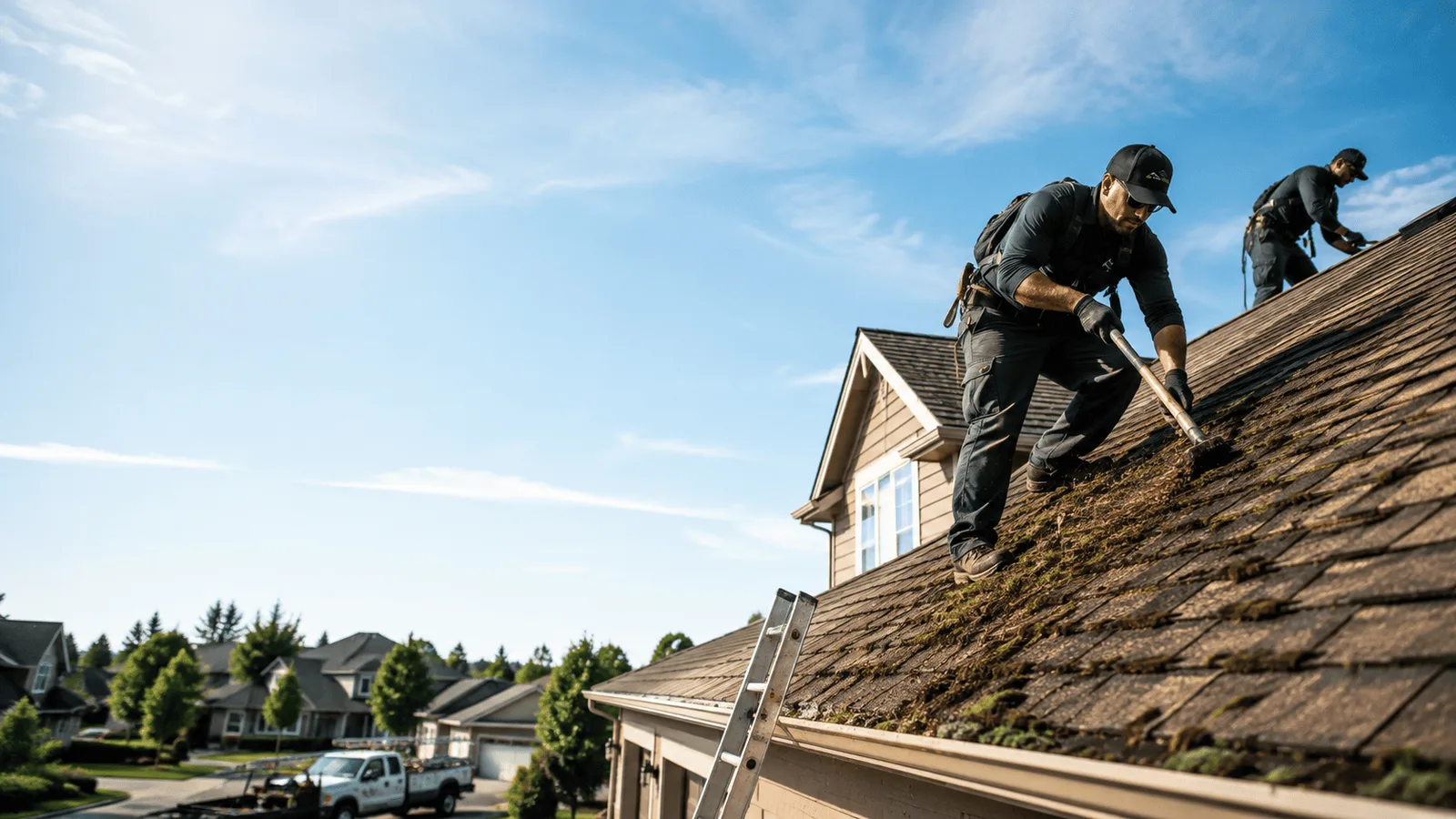 Roof Moss Removal in Luck, WI near me